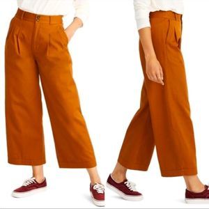 Madewell Burnt Orange Sienna Wide Leg Pants